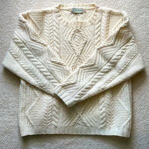 VINTAGE LL BEAN 100% WOOL SWEATER